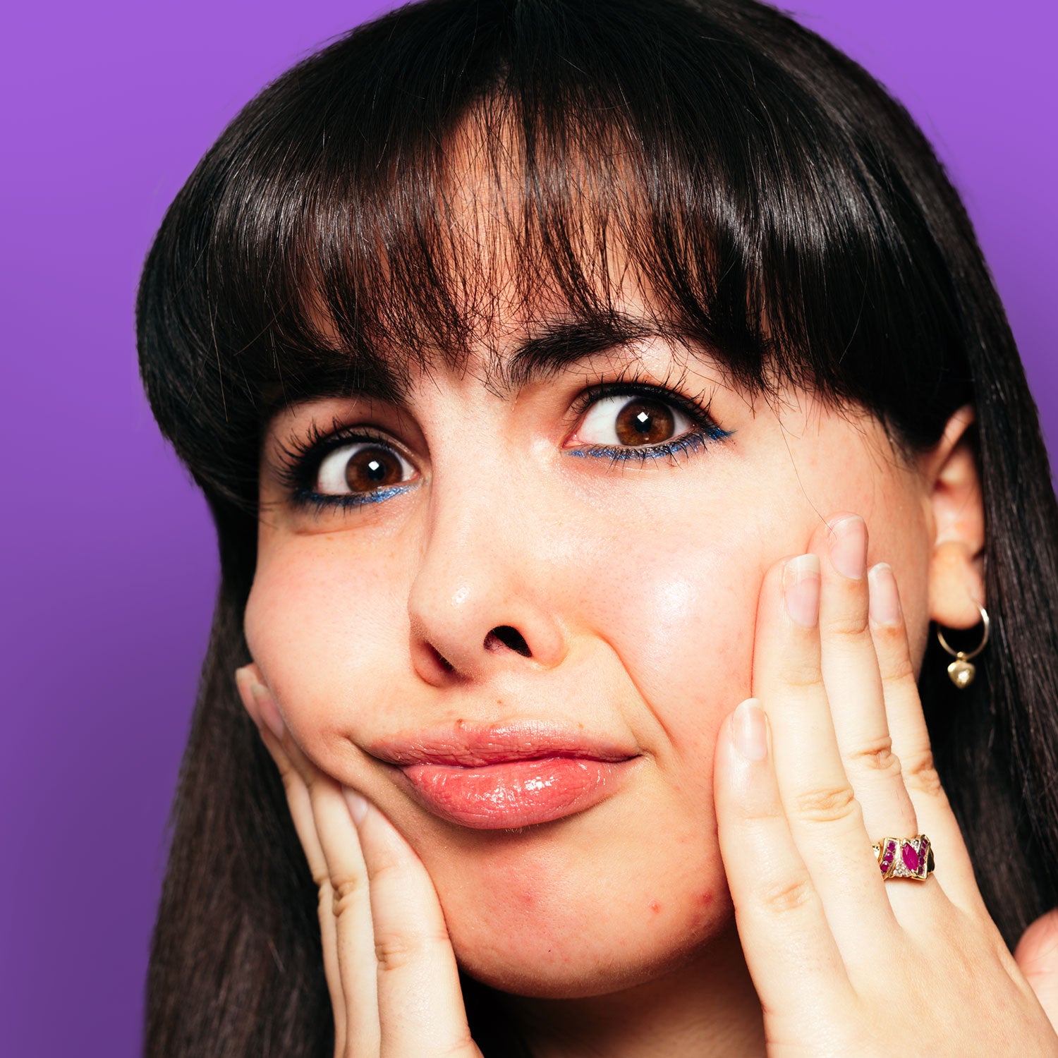 For Face Sake Multi-mask Boring Without You Skincare for combination skin. Girl pulling face. 
